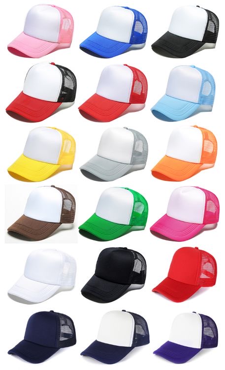 Casquettes trucker unies — Nombreuses couleurs