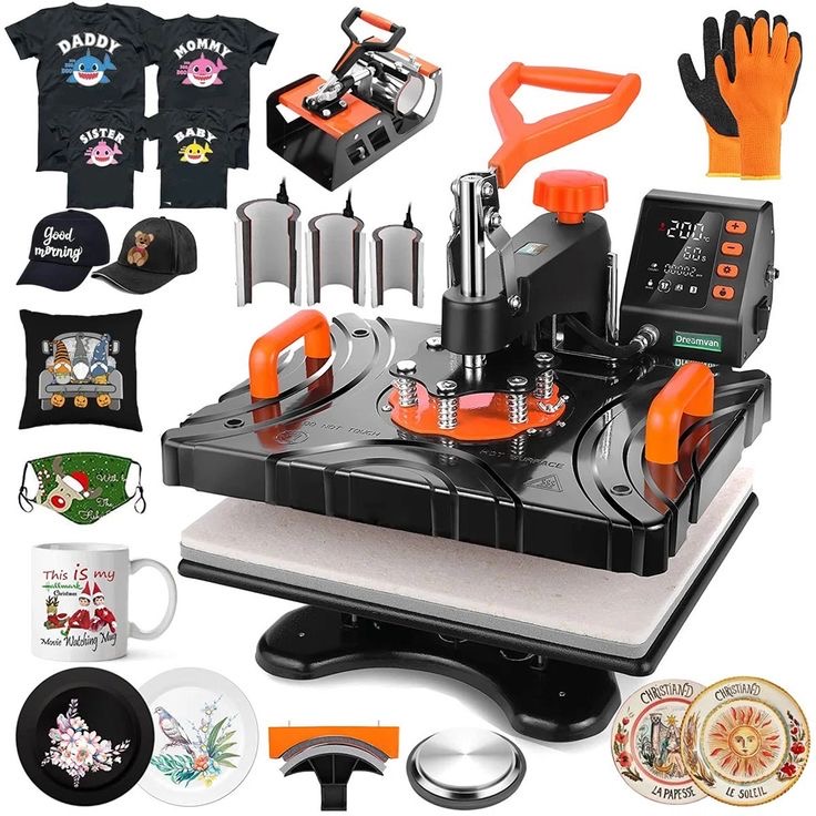 Presse à chaud 8 en 1 — Kit complet de sublimation