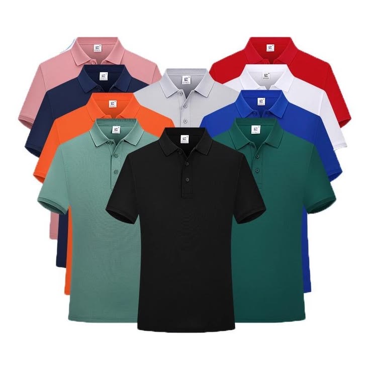 Polos colorés — Col classique