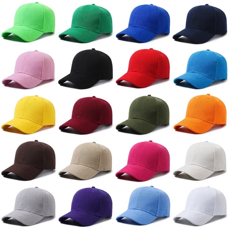 Casquettes unies — Large choix de couleurs